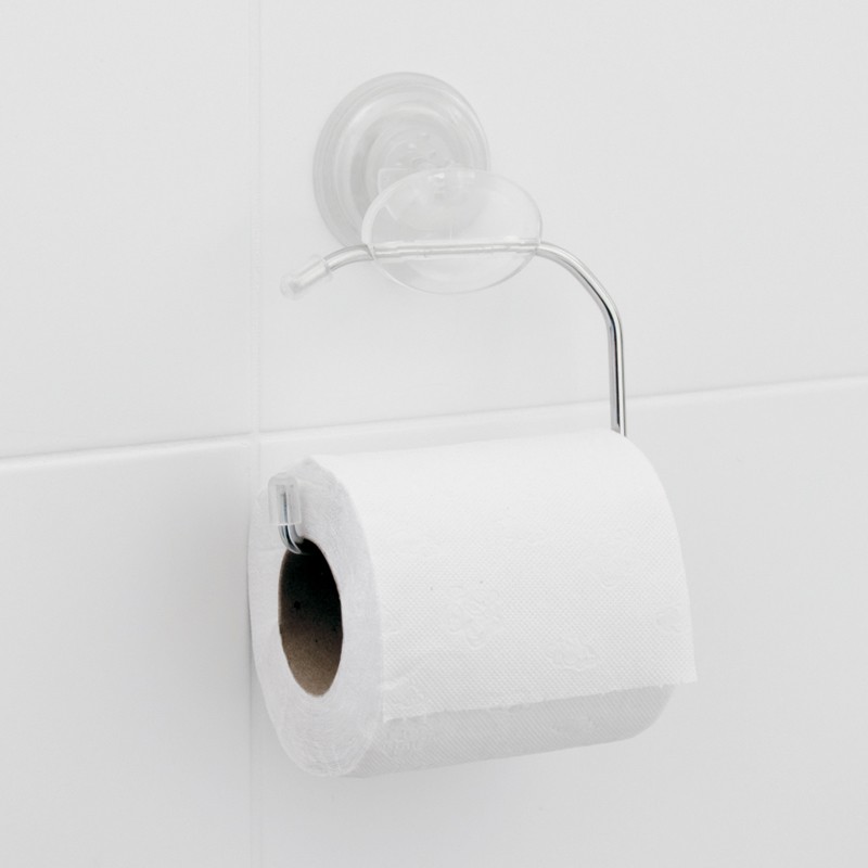 Tipos de porta papel higiênico - de parede com ventosa