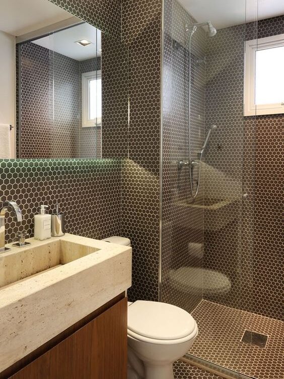 Formato de espelho de banheiro - retangular horizontal
